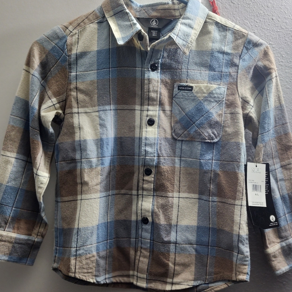 Volcom Boys Button Up Shirt
